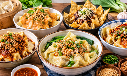 Makanan Populer Pangsit Dengan Beraneka Ragam Topping