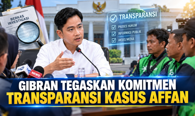 Gibran Rakabuming Tegaskan Komitmen Transparasi Kasus Affan