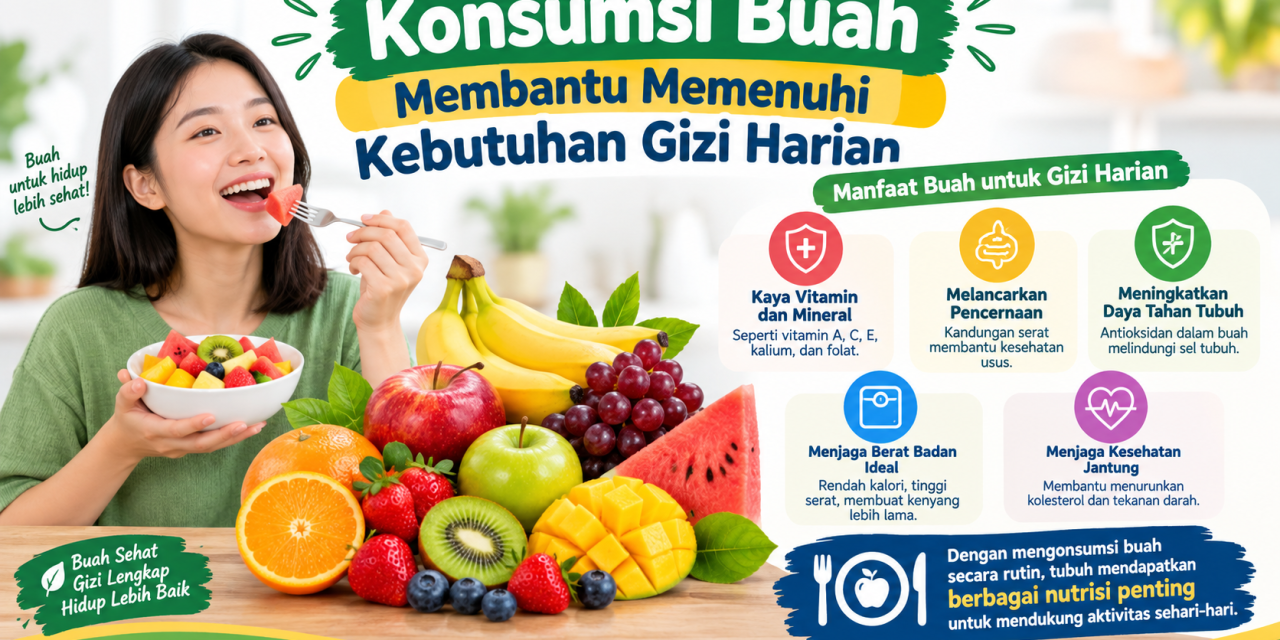 Konsumsi Buah Membantu Memenuhi Kebutuhan Gizi Harian
